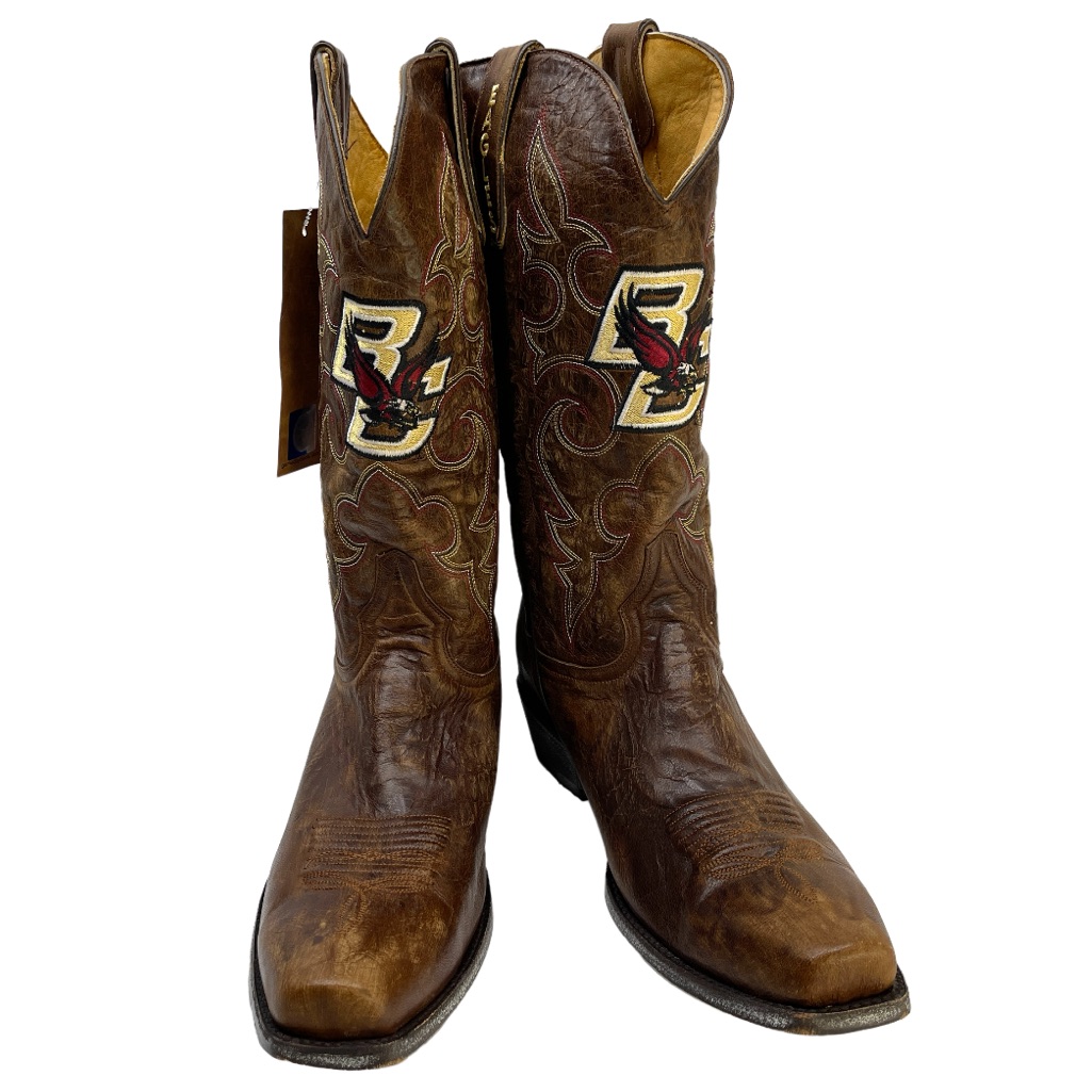Gameday Boots Boston College Eagles Bc New Size 13 Embroidered Cowboy Boots Rare